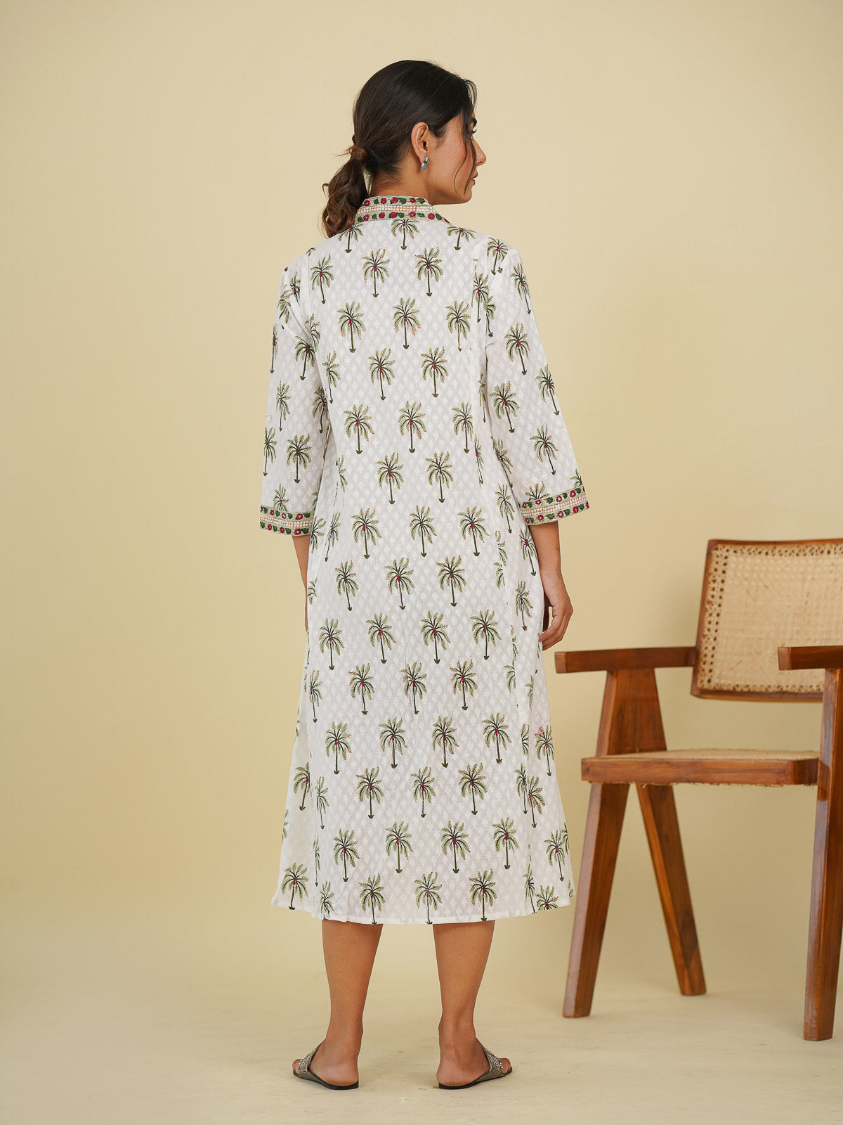 Palm Tree Mughal Dress - Goodhand