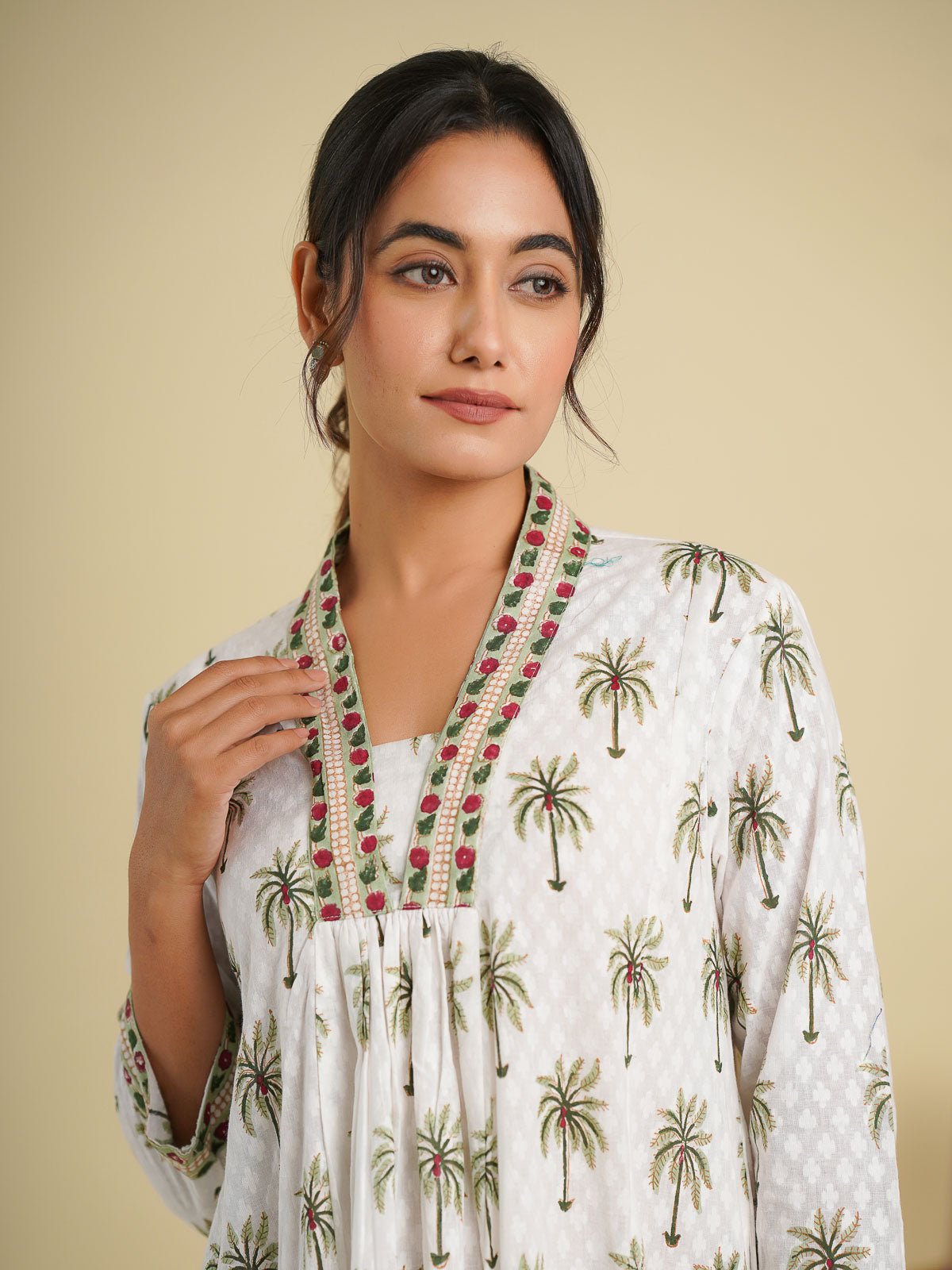 Palm Tree Mughal Dress - Goodhand