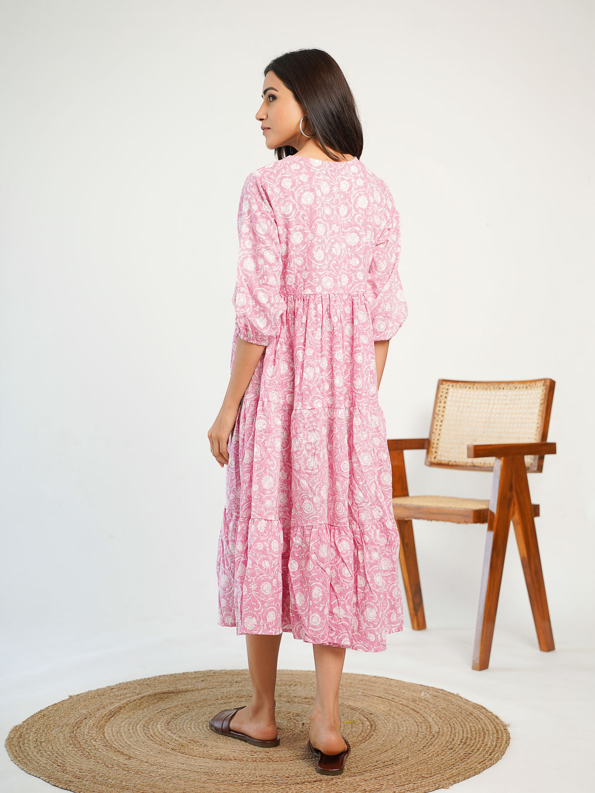 Jasmine Dress Pink - Goodhand