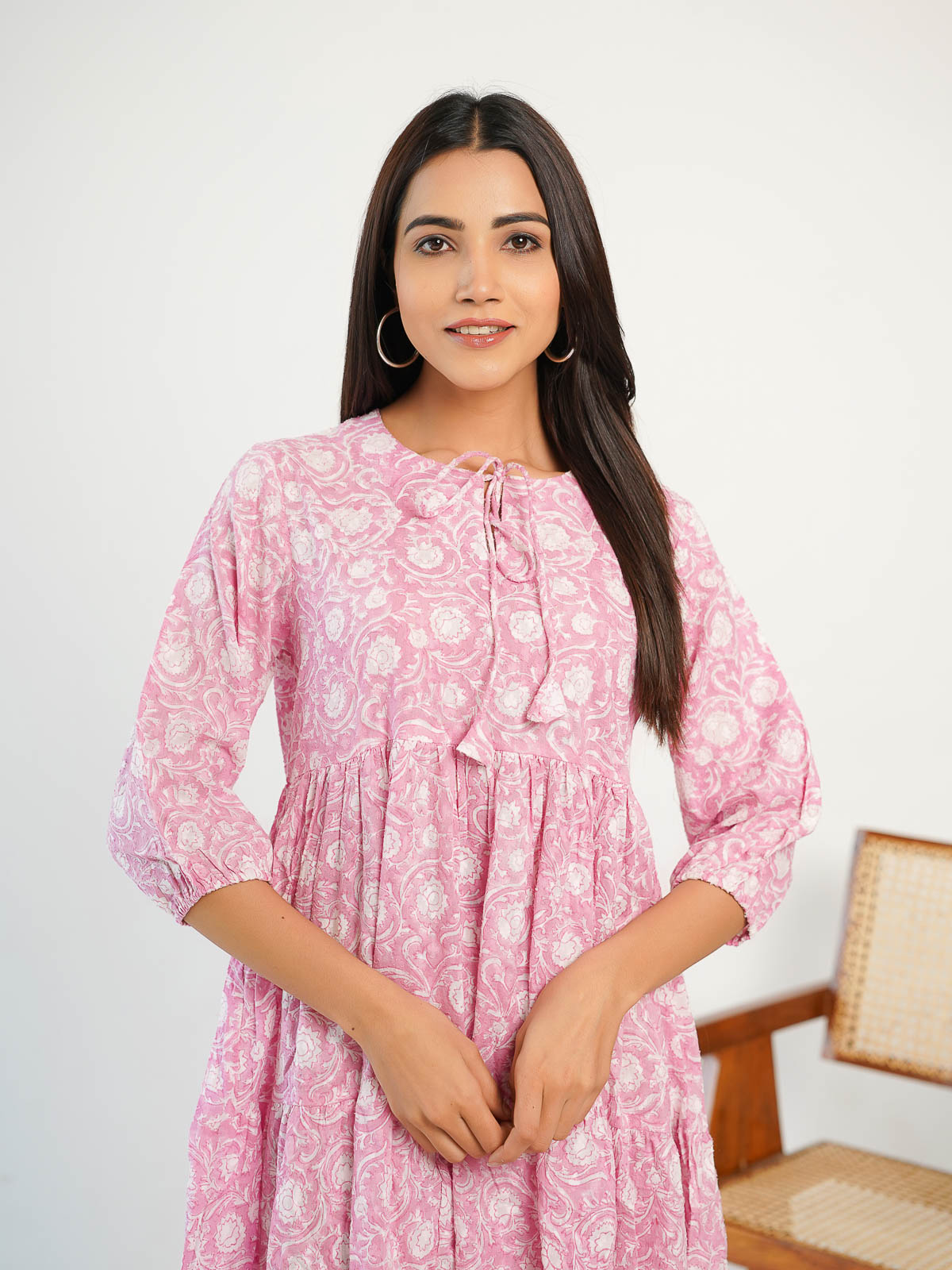 Jasmine Dress Pink - Goodhand