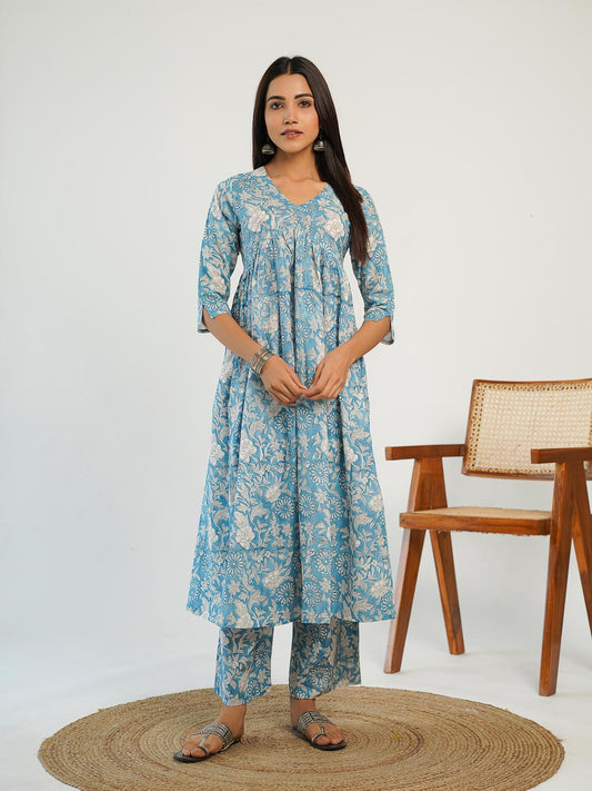 Bindiya Empire Set Sky Blue - Goodhand