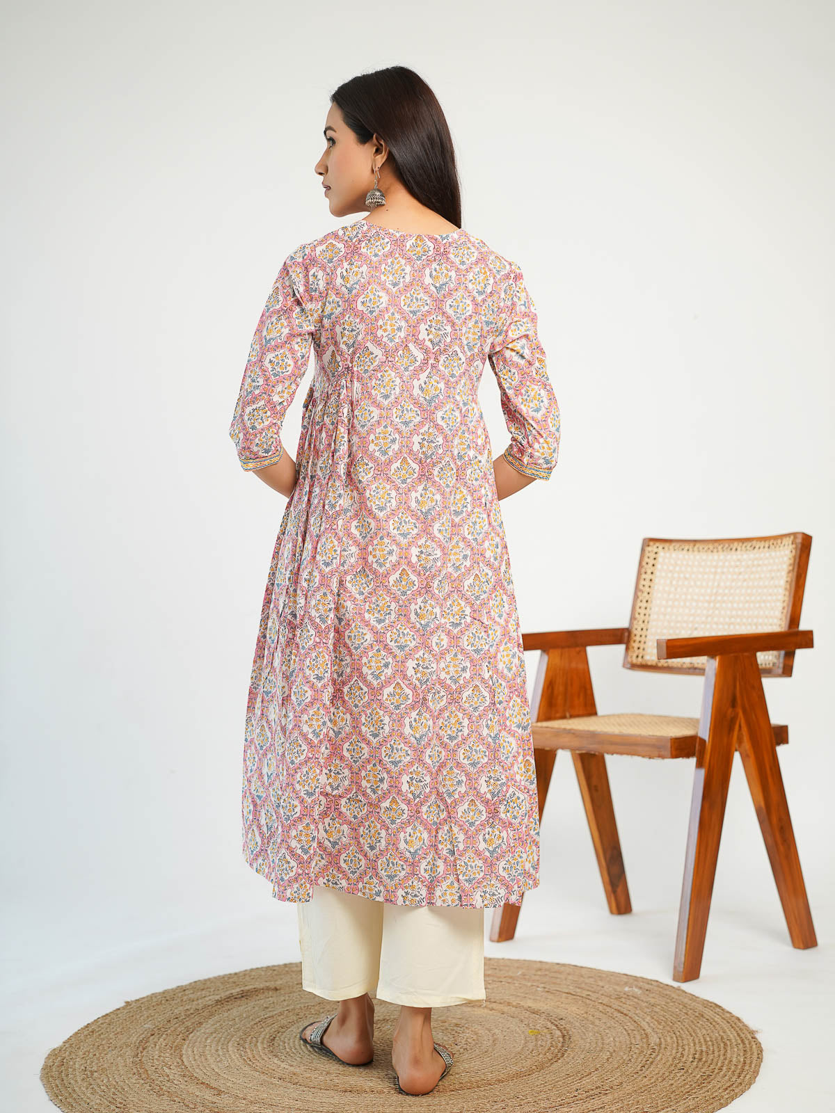 Seher Gullabi Gathered Kurti - Goodhand