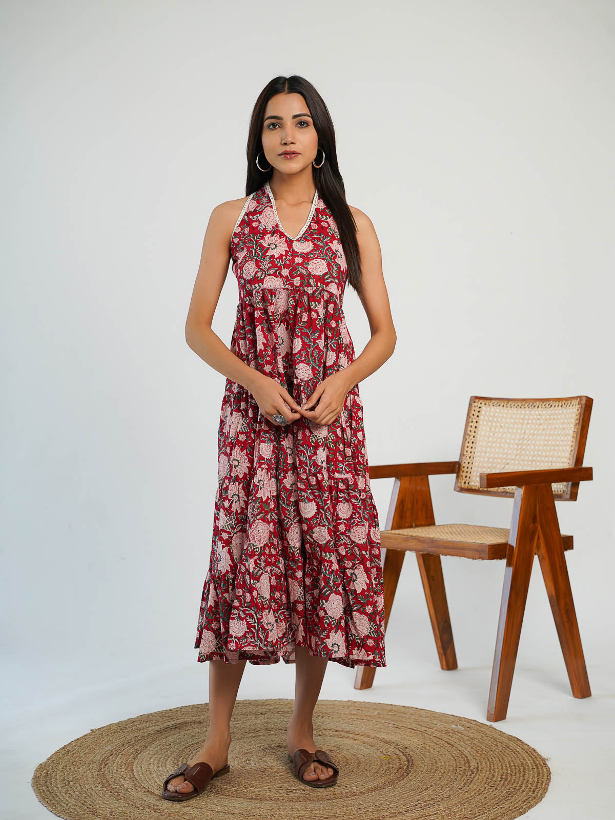 Gulabo Halter Dress red - Goodhand