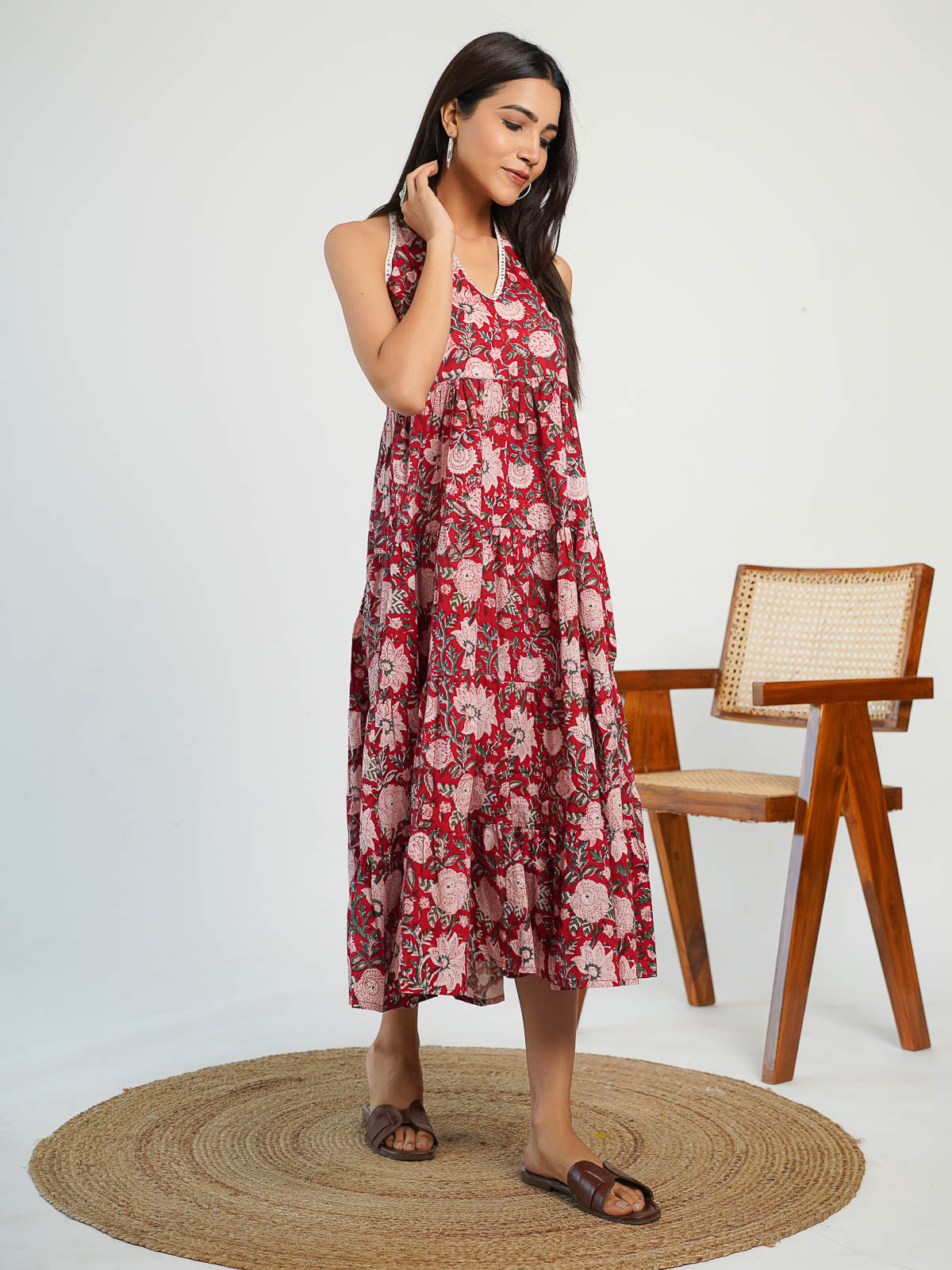 Gulabo Halter Dress red - Goodhand