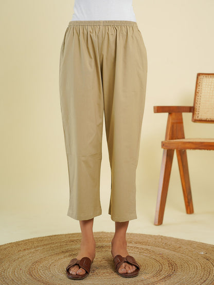 Ankle Length Pant Brown - Goodhand