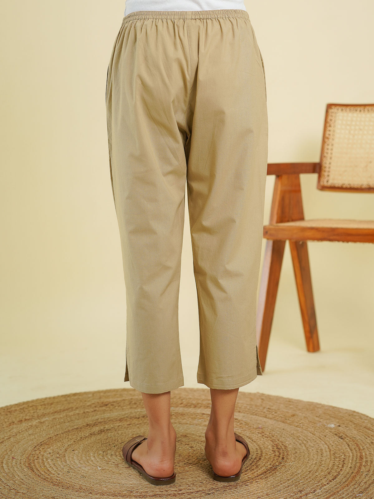 Ankle Length Pant Brown - Goodhand