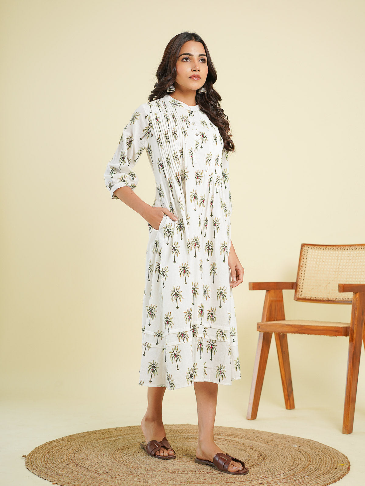 Kochi Dress Palm Tree - Goodhand