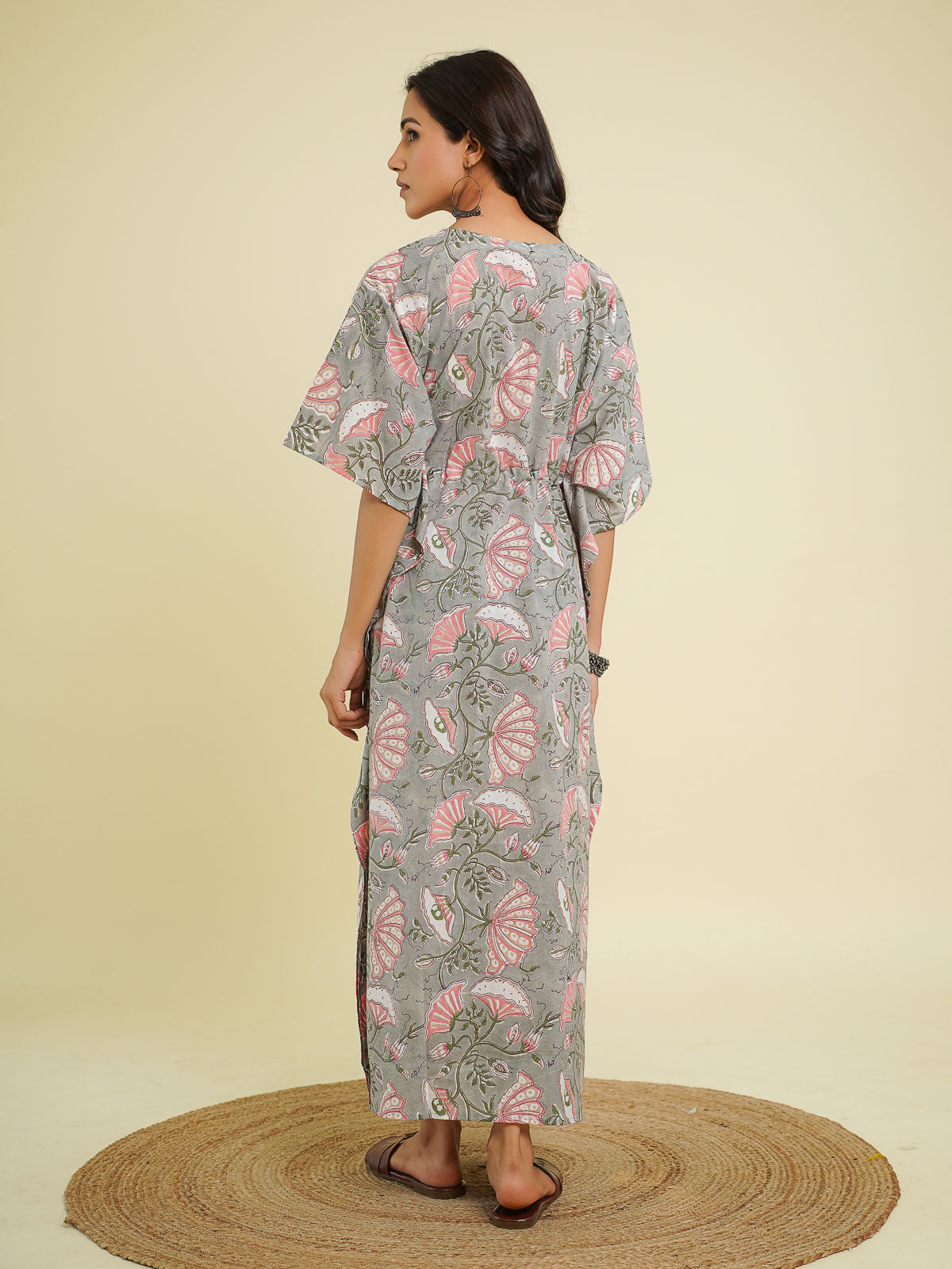 Mira Long kaftan Smoke Grey - Goodhand