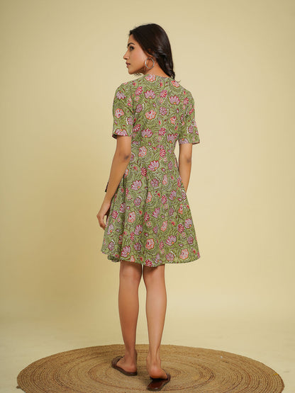 Wrap Dress Green - Goodhand