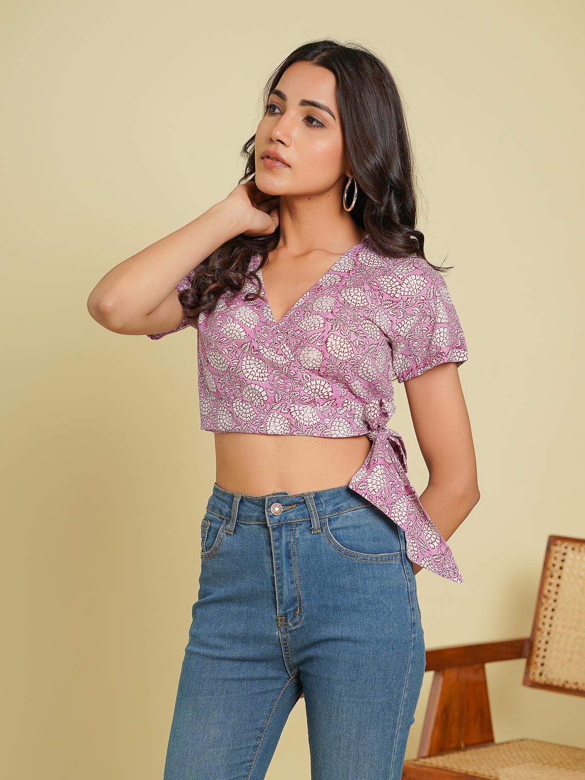 Ber Gulaabi Crop Top - Goodhand