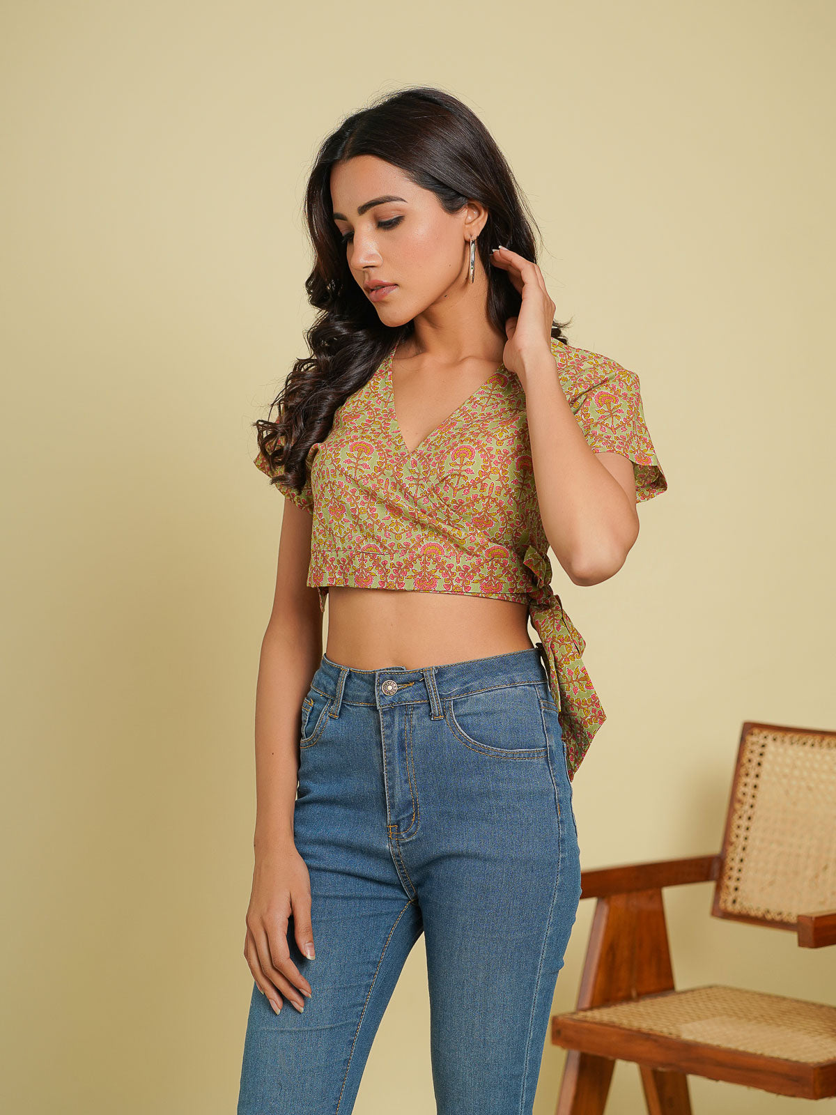 Ber Patti Crop Top - Goodhand