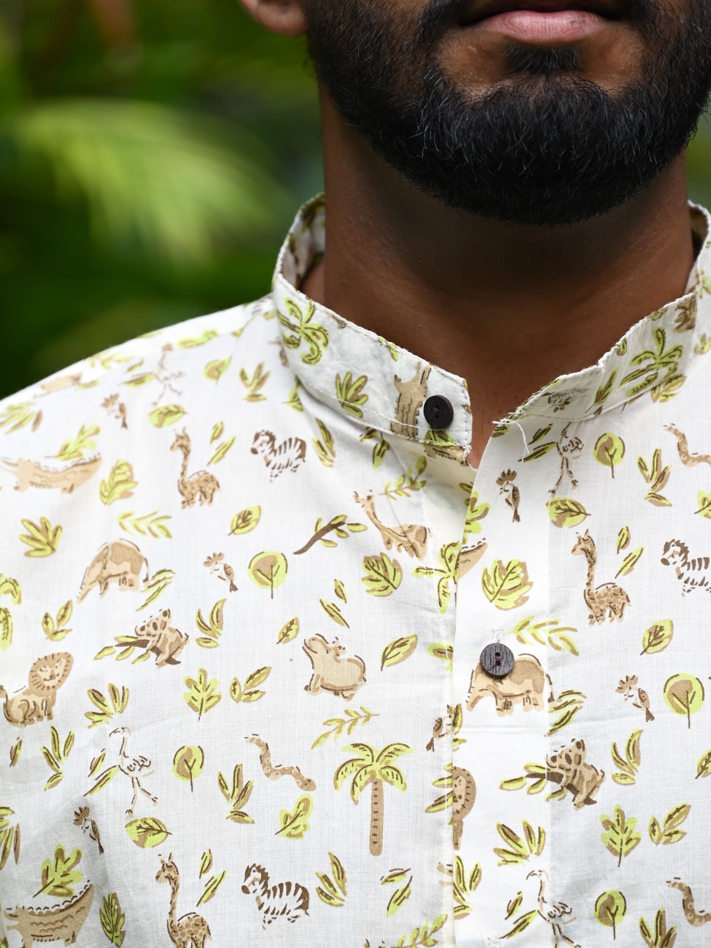 Men's Relaxed Fit Cotton Shirt – Full Sleeves - White Zoo